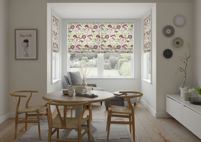 Hedgerow, Magenta - Twist&Fit Roman Blind - Image 5